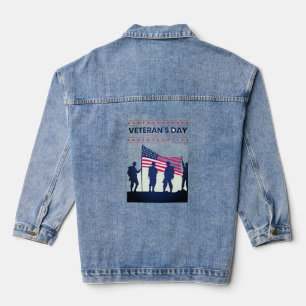Chaqueta Vaquera Gracias por sus servicios Patriotic Veterans Day