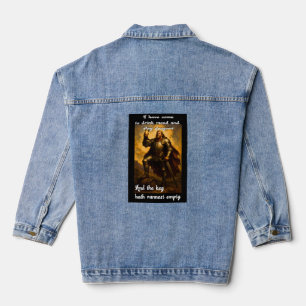 Chaqueta Vaquera Gracioso arte de fantasía con humor de dragón que 