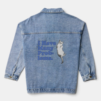 Chaqueta Vaquera Gracioso diseño de gato