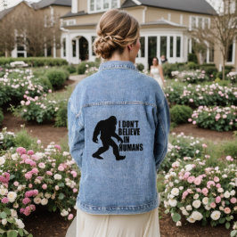 Chaqueta Vaquera Gracioso pie-no creo en los humanos