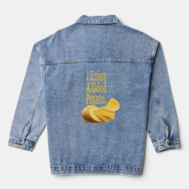 Chaqueta Vaquera Gracioso Potato Alimento Lover Denim Jacket