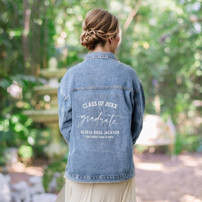 Chaqueta Vaquera Graduación Casual Moderna y Moderna (Subido por el creador)