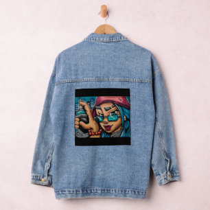 Chaqueta Vaquera Grafiti de chica de Atlanta
