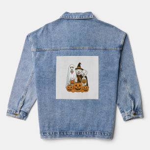 Chaqueta Vaquera Gran Pirineo Perro Bruja Fantasma Halloween Combin