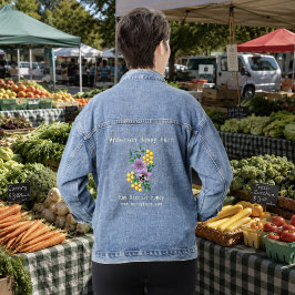 Chaqueta Vaquera Granja de Abejas Miel Amarillo Lavanda