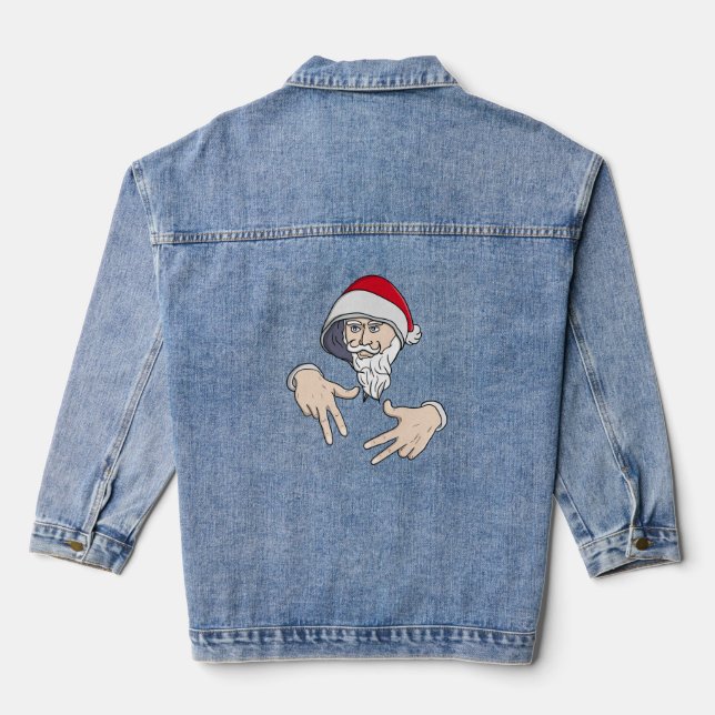 Chaqueta Vaquera Guay Gangsta Hip Hop Hand Rap Santa Claus (Reverso )
