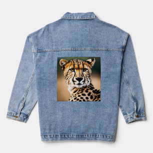 Chaqueta Vaquera Guepardo Majestuoso: Velocidad y Gracia de la Saba