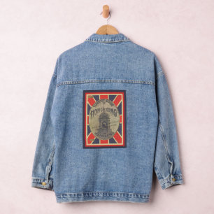 Chaqueta Vaquera Guía de viaje de vintage a Hong Kong con Union Jac