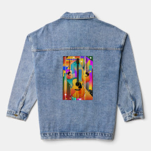 Chaqueta Vaquera Guitarra Geométrica Moderna Contemporánea