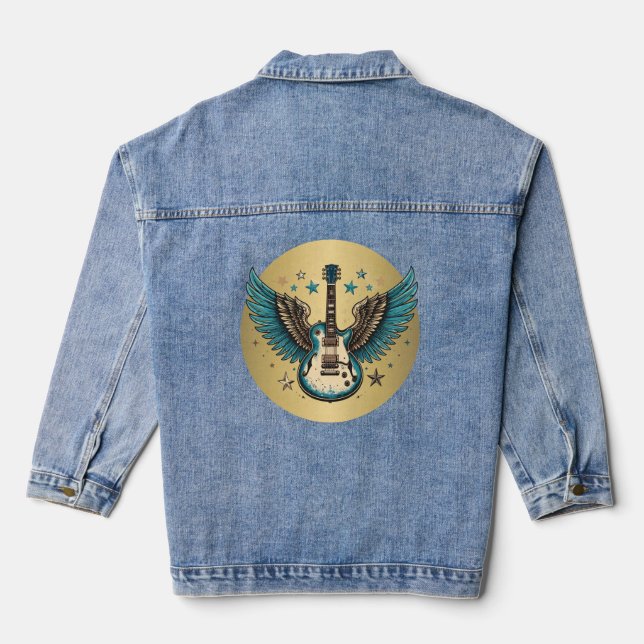 Chaqueta Vaquera Guitarra vintage Denim Jacket (Reverso )