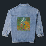 Chaqueta Vaquera Gustav Klimt - Jardín de flores<br><div class="desc">Jardín de flores - Gustav Klimt en 1905-1907</div>