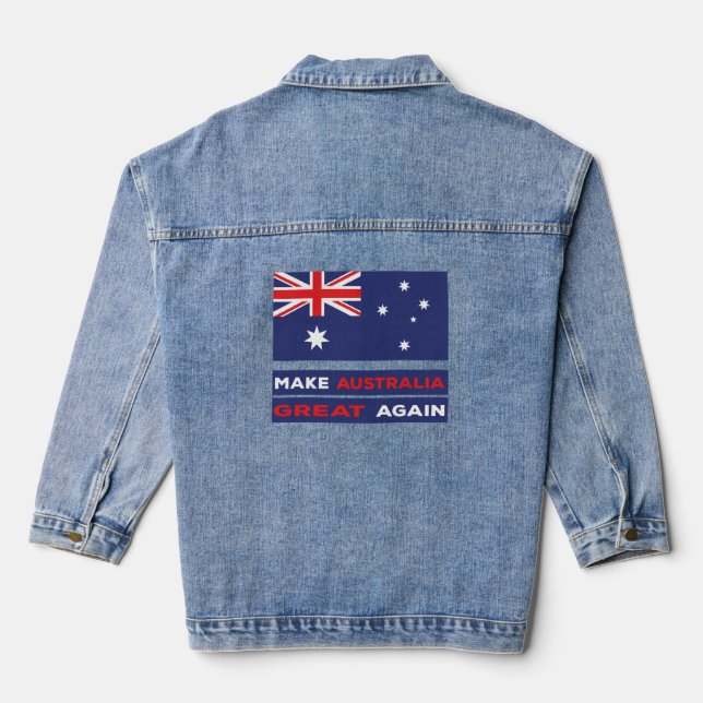 Chaqueta Vaquera Hacer que Australia vuelva a ser grande (Reverso )