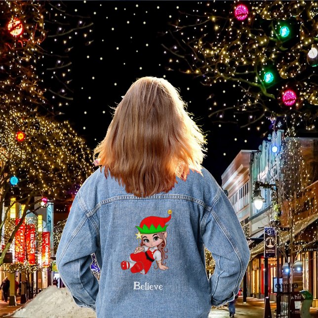 Chaqueta Vaquera Hada Elfa de Navidad Adorable (Subido por el creador)