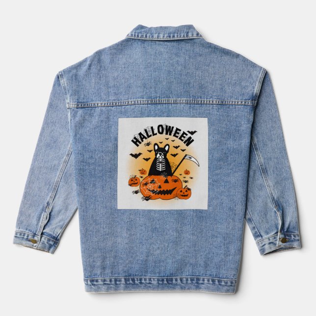 Chaqueta Vaquera Halloween Frenchie (Reverso )