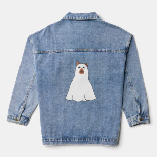 Chaqueta Vaquera halloween perro fantasma adorable