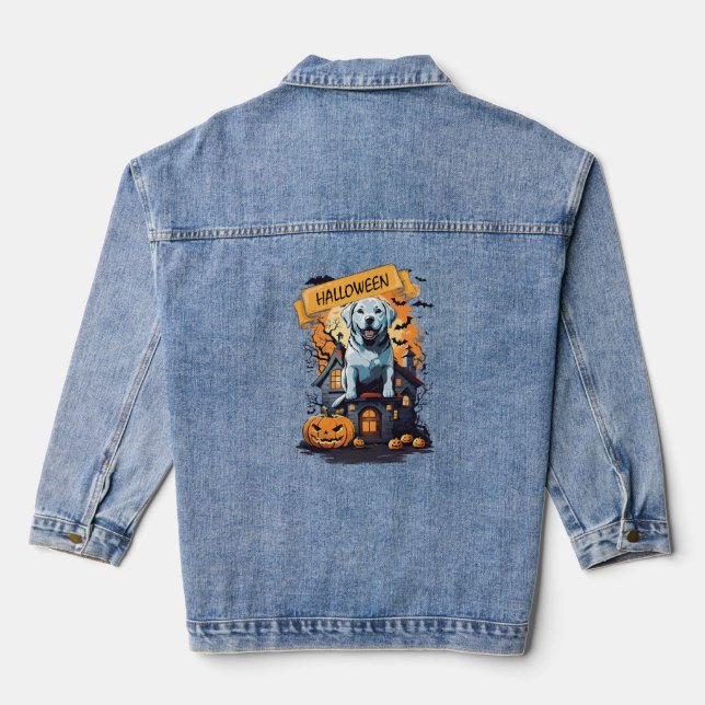 CHAQUETA VAQUERA HALLOWEEN Y PERRO (Reverso )