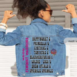 Chaqueta Vaquera HappyWorkT 2023 FEMINIST WARRIOR QUEENS RETRO