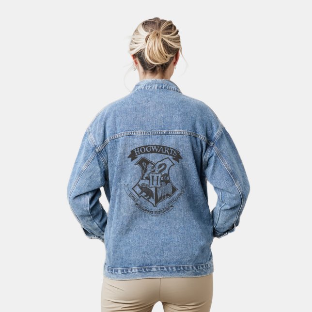 Chaqueta Vaquera Harry Potter | Retro Hogwarts Crest (Modelo)