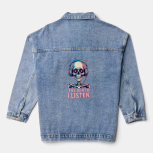 Chaqueta Vaquera Hasta la muerte, escucho - Skeleton Audiophile