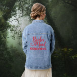Chaqueta Vaquera Hasta La Muerte, ¿Nos Hacemos Una Novia Parcial Gó<br><div class="desc">Diseñada para coordinar con nuestra colección de partes de la Muerte de Muerte de Piel, esta chaqueta de denim es un regalo perfecto para las damas de honor. Con el corazón floral que prevalece en toda la colección, y nombre personalizado. Editar texto desde la página del producto. Para cambiar estilos...</div>