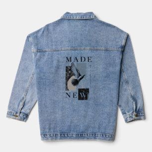 Chaqueta Vaquera Hecho Nuevo 2 Corintios 5:17 Ropa Cristiana de Cal