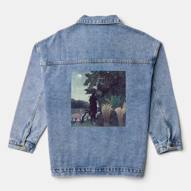 Chaqueta Vaquera Henri Rousseau - El encantador de serpientes (Reverso )