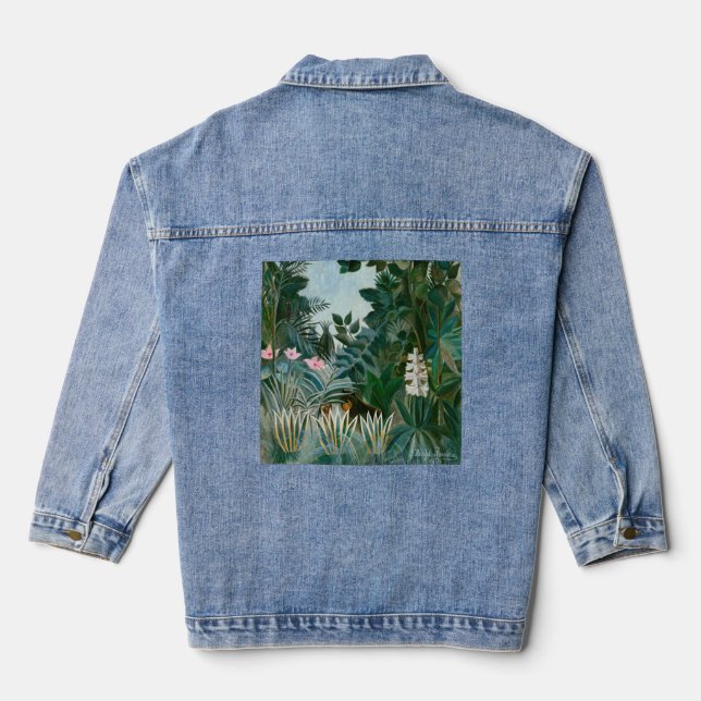 Chaqueta Vaquera Henri Rousseau - La jungla ecuatorial (Reverso )