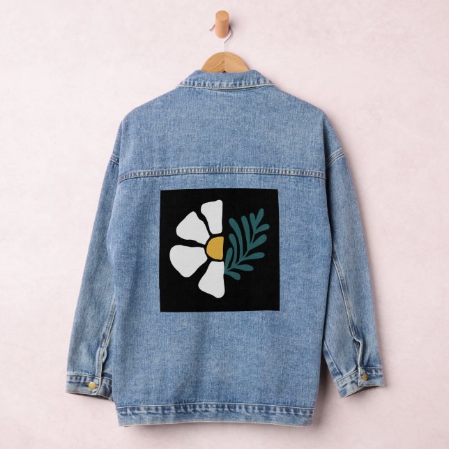 Chaqueta Vaquera Hermosa flor abstracta (Hangar)