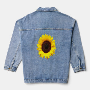 Chaqueta Vaquera Hermoso girasol amarillo