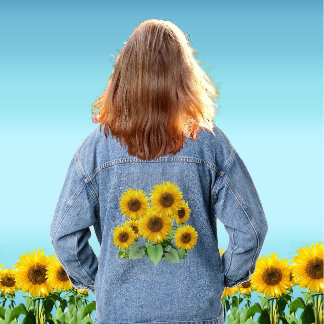 Chaqueta Vaquera Hermosos girasoles (Subido por el creador)