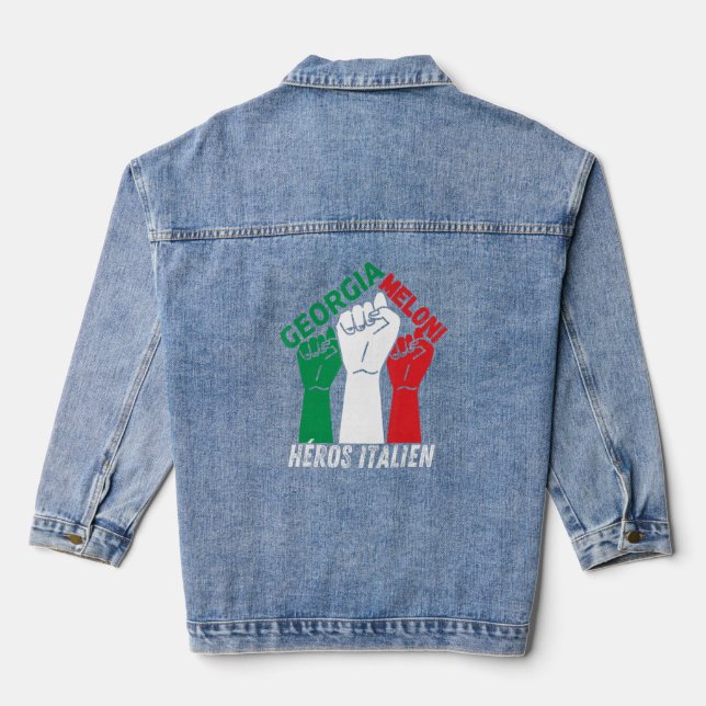 Chaqueta Vaquera Héroes italianos Georgia Meloni Héros Italien (Reverso )