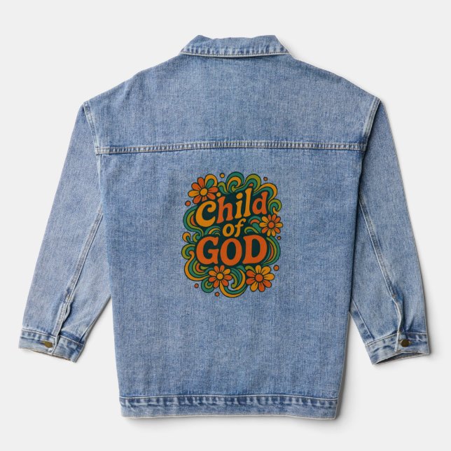 Chaqueta Vaquera Hijo de DIOS - Cristiano (Reverso )