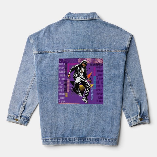 Chaqueta Vaquera Hip-Hop-Typo (Reverso )