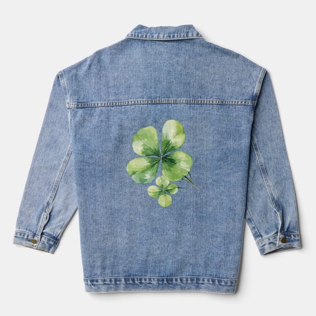 Chaqueta Vaquera Hoja de trébol (Reverso )