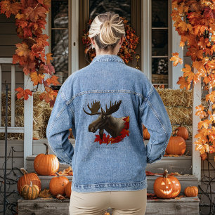 Chaqueta Vaquera Hojas de arce rojas de Moose