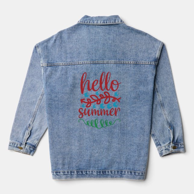 Chaqueta Vaquera Hola verano (Reverso )