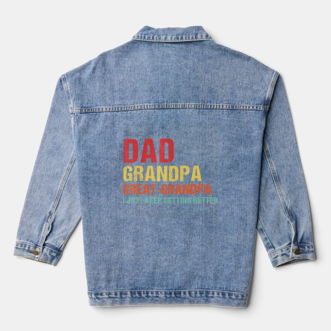 Chaqueta Vaquera Hombres Papá Abuelo Gran Abuelo (Reverso )