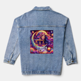Chaqueta Vaquera Horóscopo Rótulo Libra Zodiac Eéreo Arte místico