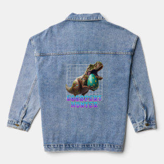 Chaqueta Vaquera Huevos de Pascua cazan dinosaurios conejitos de Pa