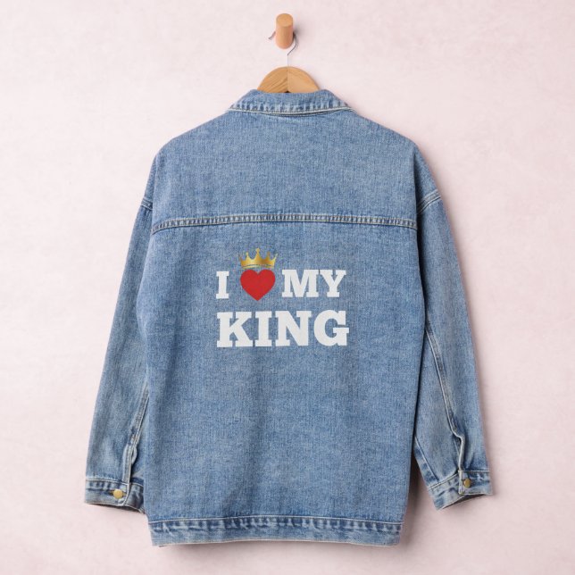 Chaqueta Vaquera I love my king  (Hangar)