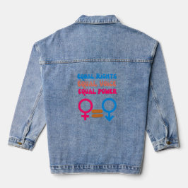 Chaqueta Vaquera Igualdad de Derechos Igual Voz Feminista Resiste