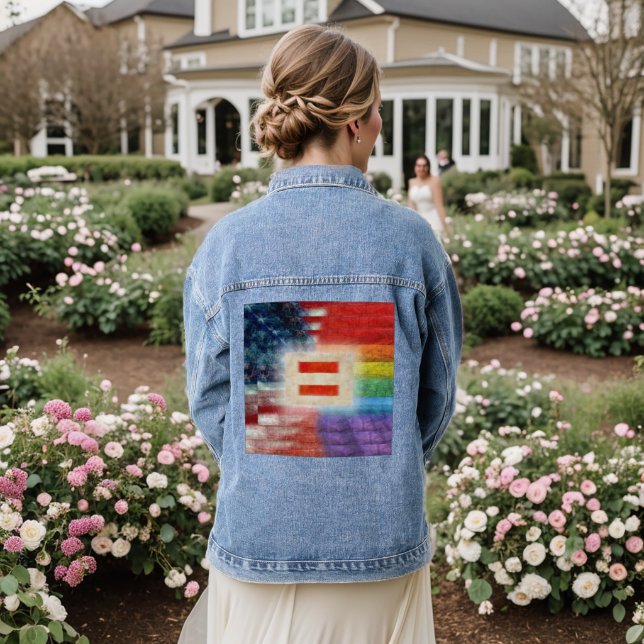 Chaqueta Vaquera Igualdad y derechos para todos Show Denim Jacket (Reverso Boda)