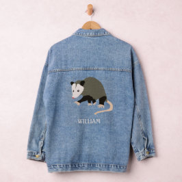 Chaqueta Vaquera Ilustracion Cute Possum personalizado