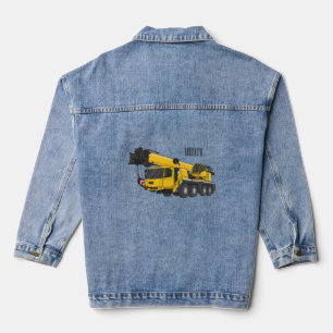 Chaqueta Vaquera Ilustracion de personalizado de camiones Crane