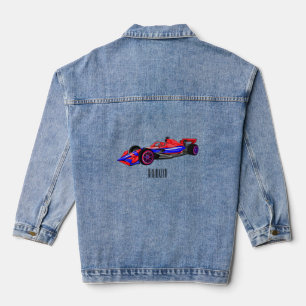 Chaqueta Vaquera Ilustracion de personalizado de coches de carreras