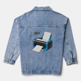 Chaqueta Vaquera Ilustracion de personalizado de impresora