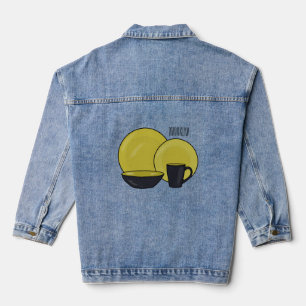 Chaqueta Vaquera Ilustracion de personalizado de juego de mesa