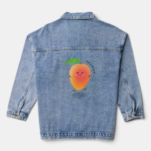 Chaqueta Vaquera Ilustracion de personalizado de mango feliz