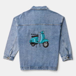 Chaqueta Vaquera Ilustracion de personalizado de motocicletas con c