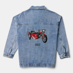Chaqueta Vaquera Ilustracion de personalizado de motocicletas Sidec